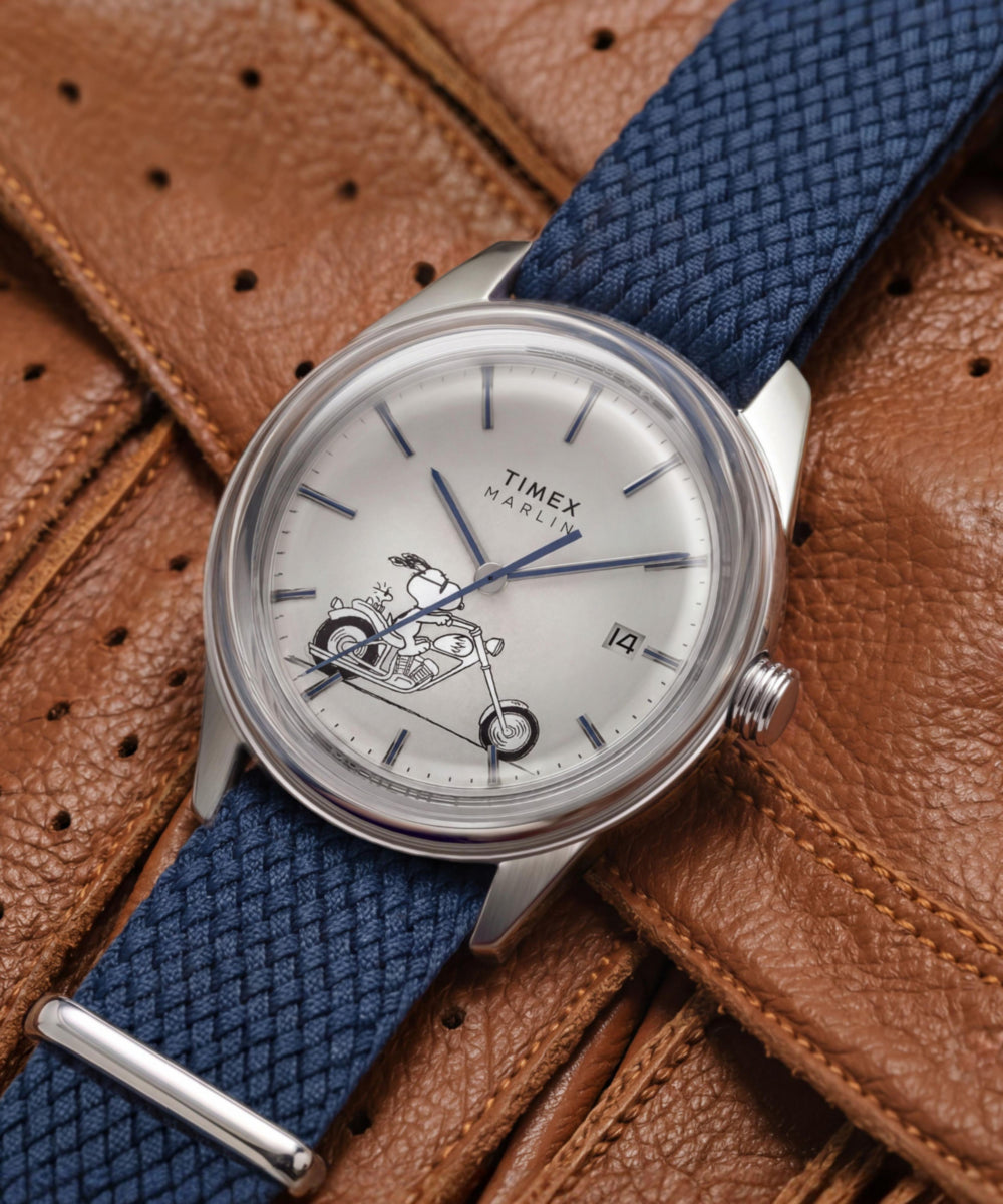 Timex Peanuts x Timex Marlin Jet Automatic Easy Rider 38mm Fabric Strap Wa