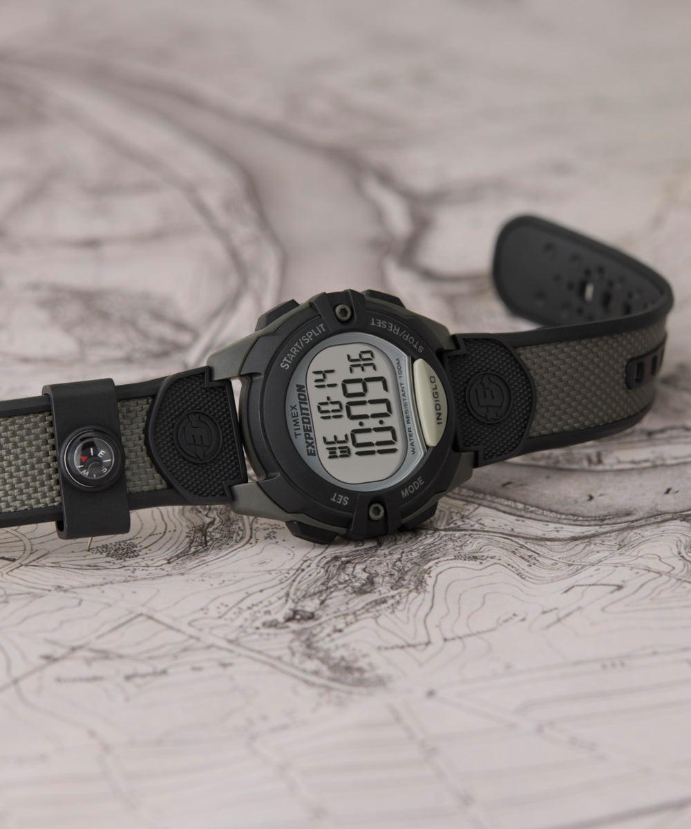 Timex Expedition Chrono Alarm Timer 41mm Resin Strap Watch