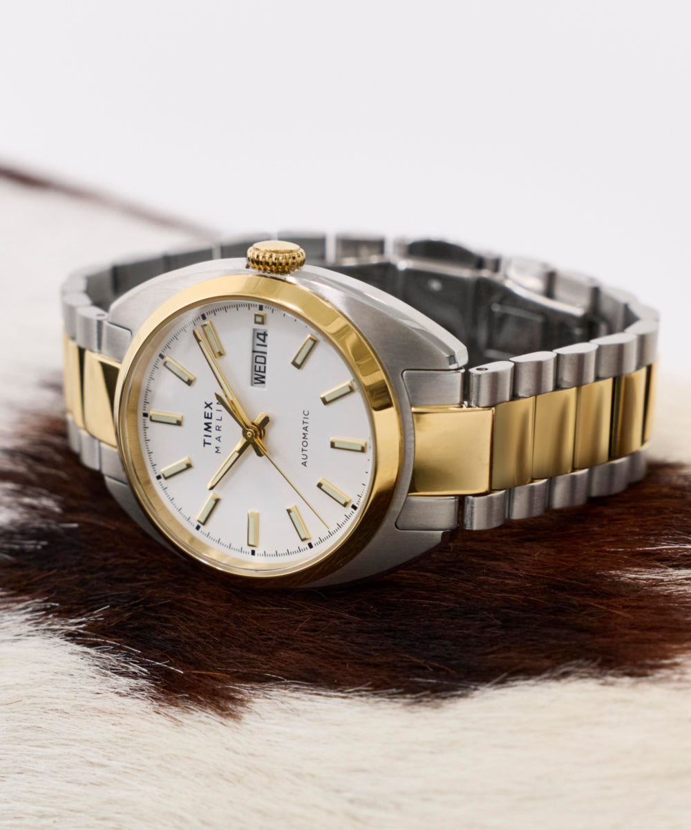 Timex Marlin Draper Automatic 37mm Stainless Steel Bracelet Watch