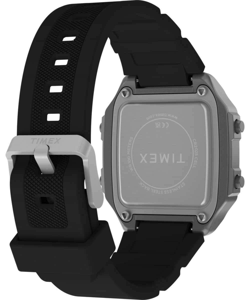 Timex World Time Digital 40mm Resin Strap Watch