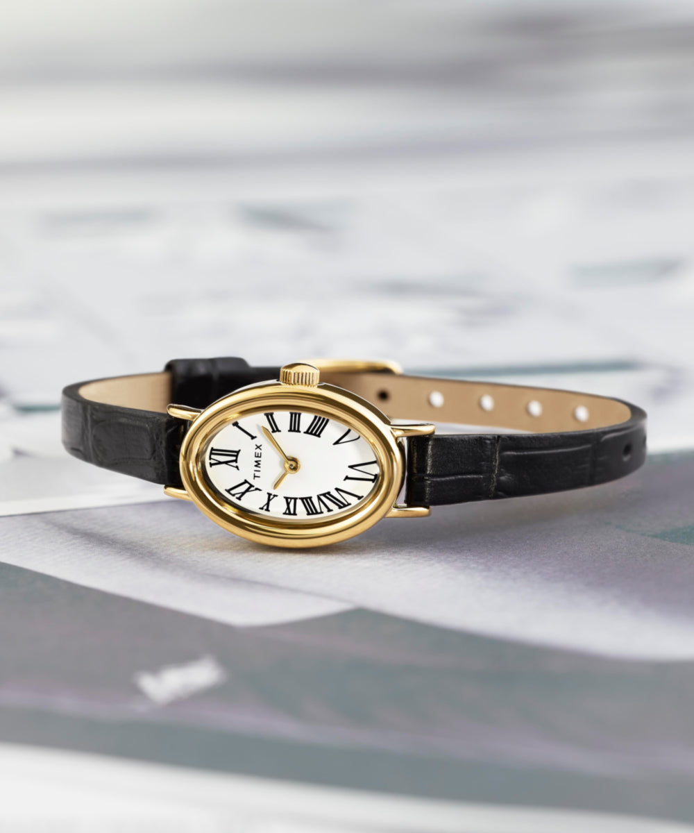 Timex Cavatina 19mm Leather Strap Watch
