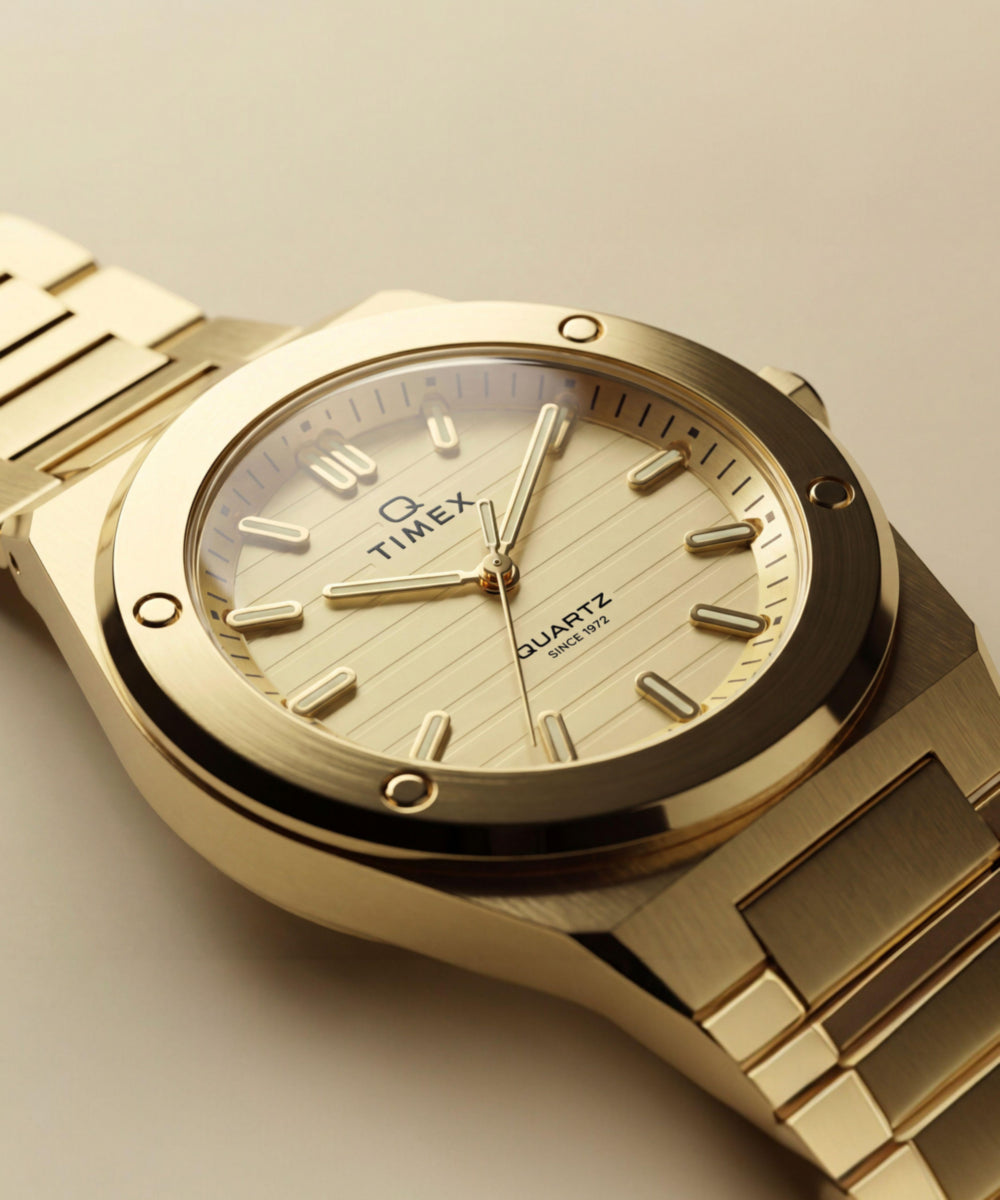 Timex Q Timex Marbella 34mm Stainless Steel Bracelet Watch
