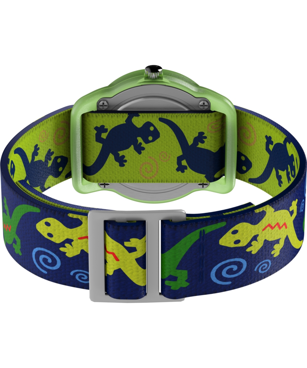Timex TIMEX TIME MACHINES 29mm Green Gecko Elastic Fabric Kids Watch
