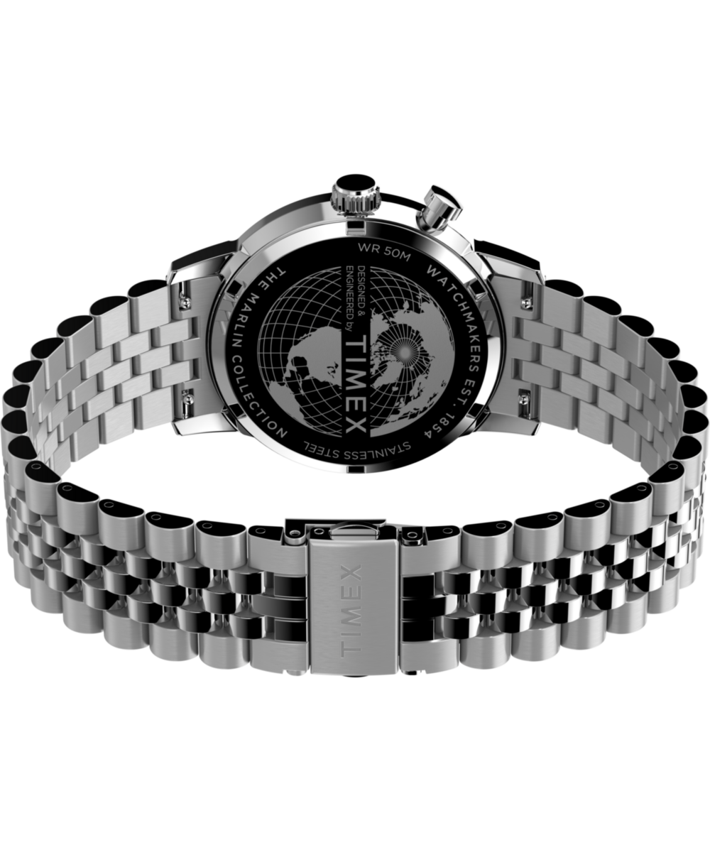 Timex Marlin Moon Phase 40mm Stainless Steel Bracelet Watch