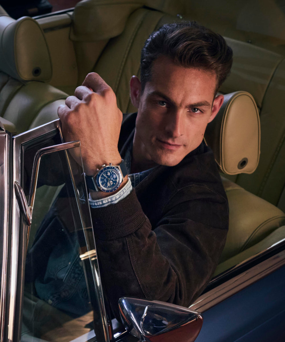 Timex Q Timex Chronograph 40mm Leather Strap Watch