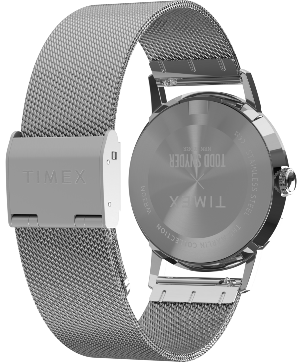 Timex Todd Snyder x Timex Marlin Mesh 34mm Stainless Steel Bracelet Watch
