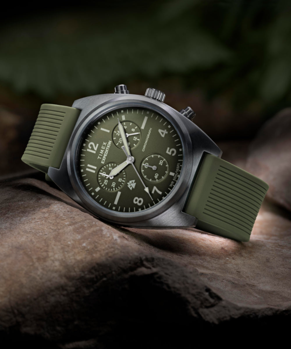 Timex Expedition Capstone Chronograph 41mm Silicone Strap Watch