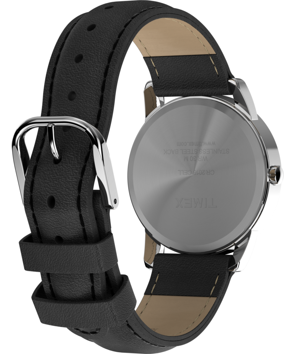 Timex Easy Reader 35mm Leather Strap Watch