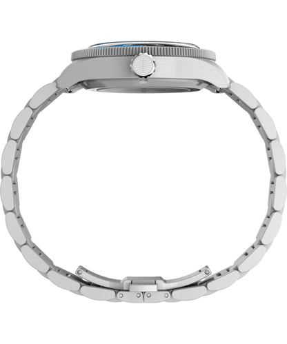 Timex Pan Am x Timex Waterbury Automatic GMT 41.5mm Stainless Steel Bracel