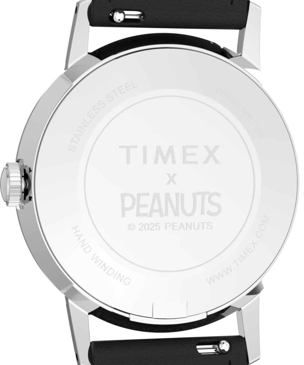 Timex Peanuts x Timex Marlin Hand-Wound Space 34mm Leather Strap Watch