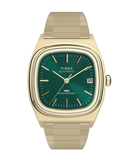 Timex Timex Automatic 1983 E Line 34mm Stainless Steel Expansion Band Watch