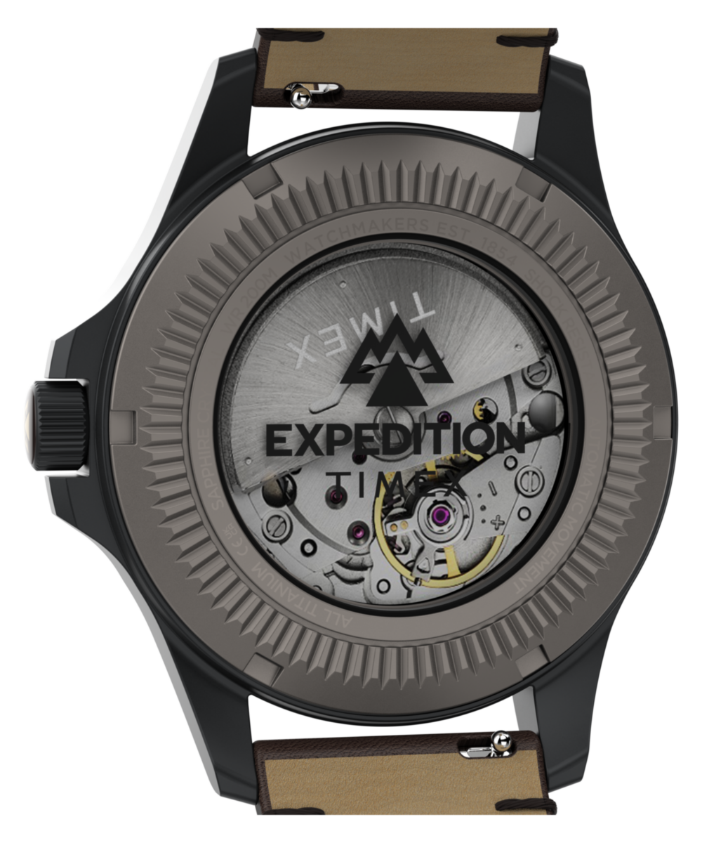 Timex Expedition Field Post Titanium Automatic 41mm Leather Strap Watch