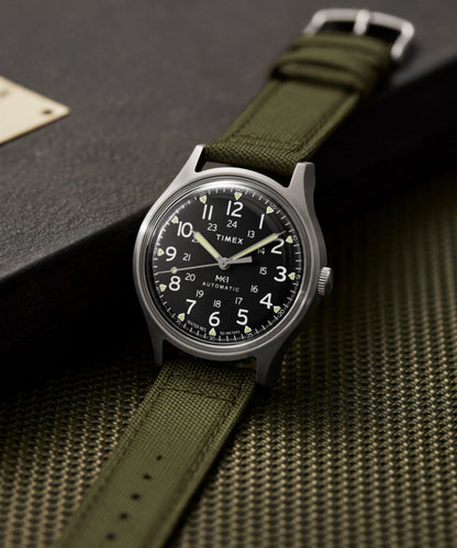 Timex MK1 Automatic 40mm Fabric Strap Watch