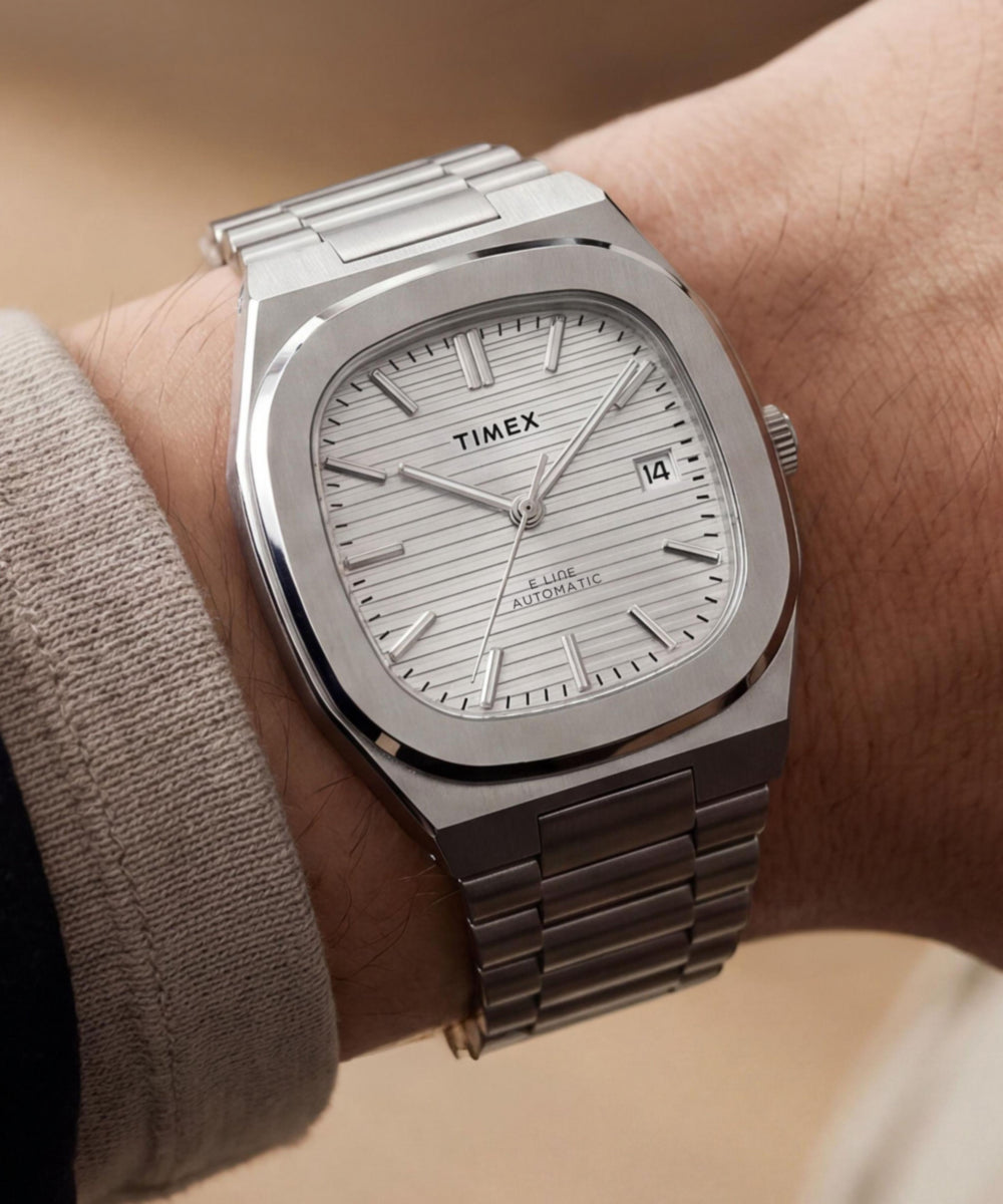 Timex Timex Automatic E Line 38mm Stainless Steel Bracelet Watch