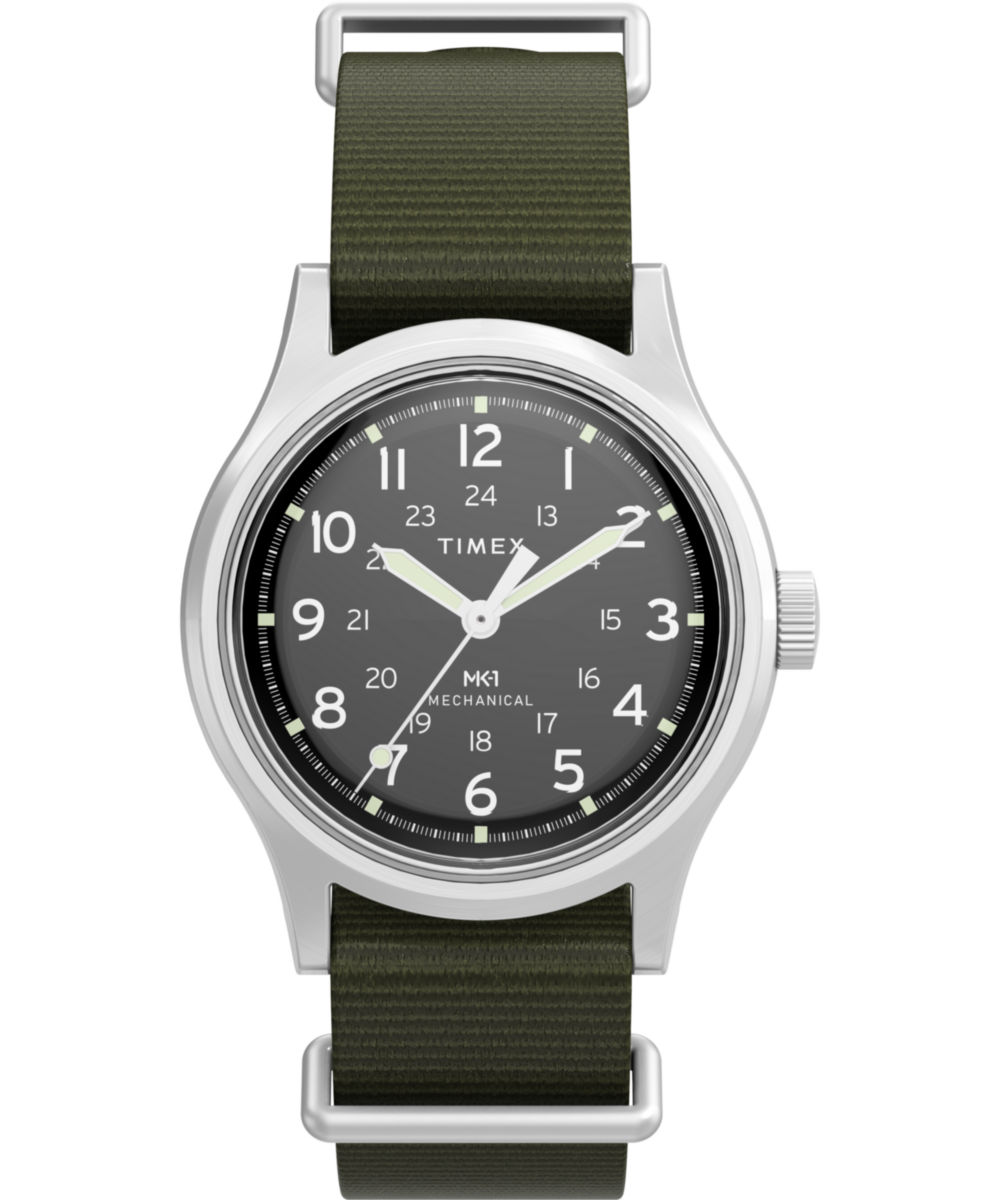 Timex MK1 Hand-Wound 36mm Fabric Strap Watch