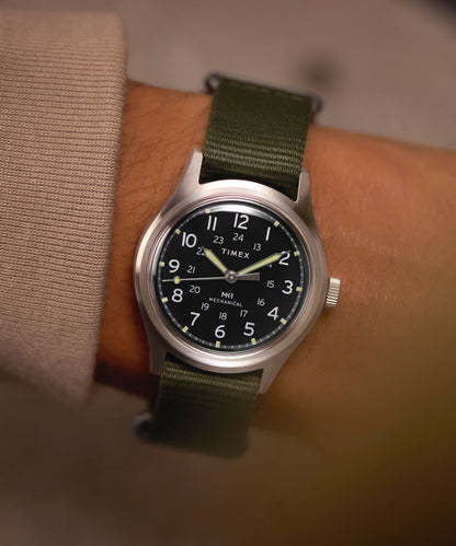 Timex MK1 Hand-Wound 36mm Fabric Strap Watch
