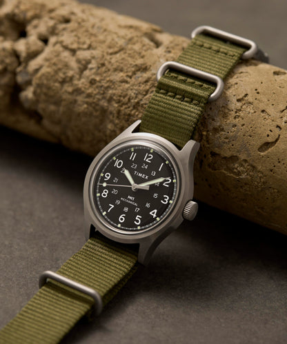 Timex MK1 Hand-Wound 36mm Fabric Strap Watch