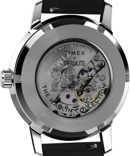 Timex Peanuts x Timex Marlin Automatic Snoopy Flying Ace 40mm Leather Stra
