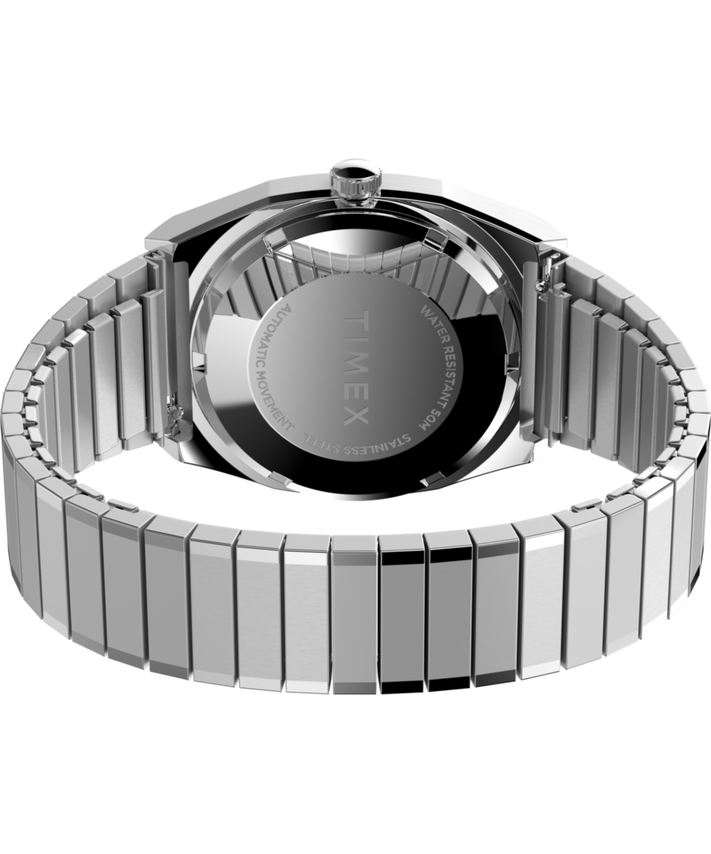 Timex Timex Automatic 1983 E Line 34mm Stainless Steel Expansion Band Watch