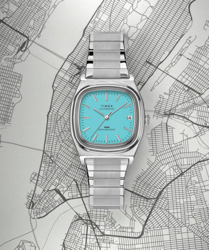 Timex Timex Automatic 1983 E Line 34mm Stainless Steel Expansion Band Watch