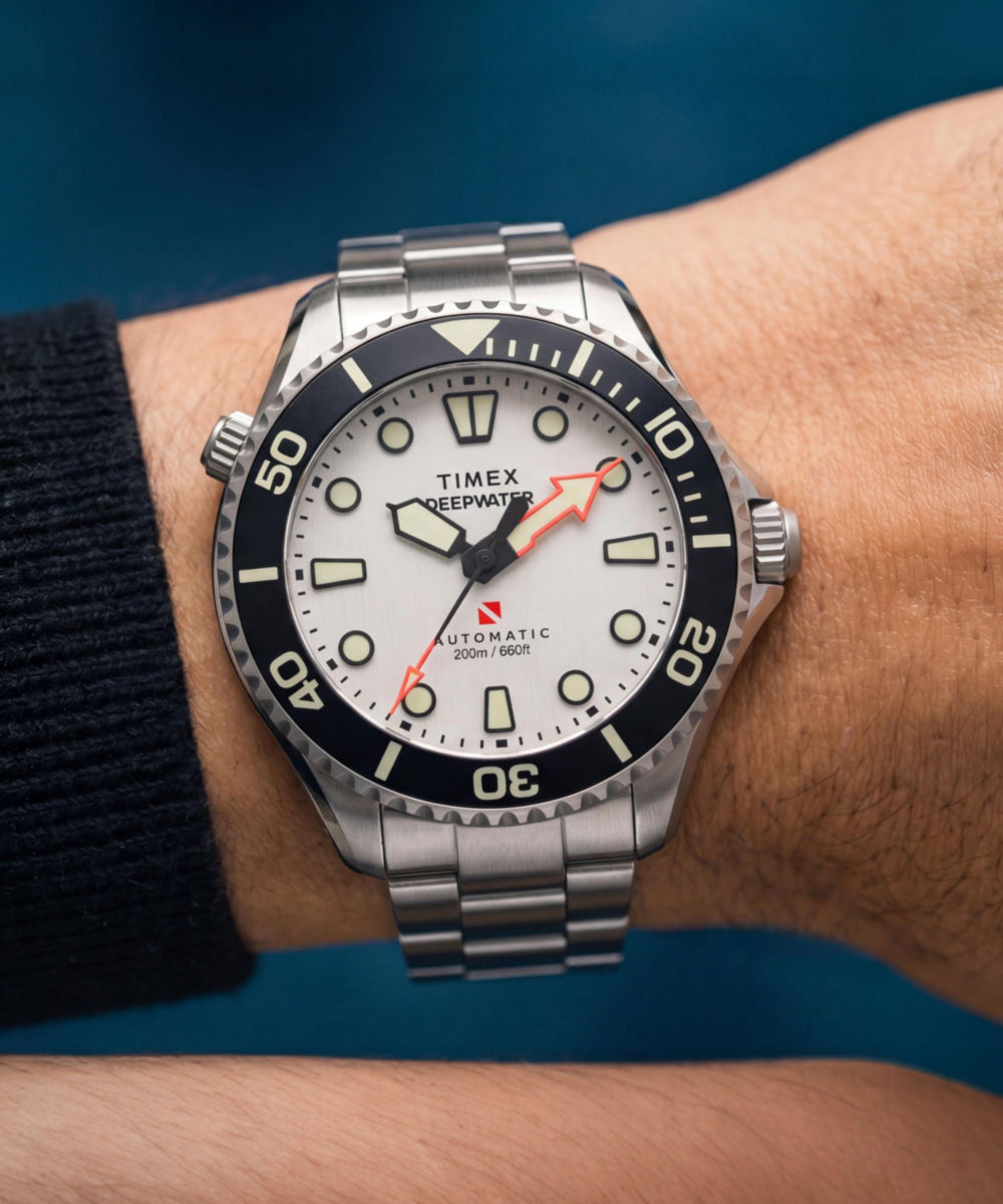 Timex Deepwater Meridian 200 HEV Automatic 44mm Stainless Steel Bracelet Wat