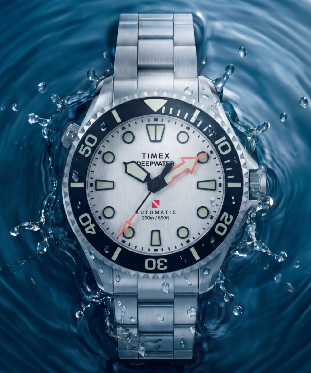Timex Deepwater Meridian 200 HEV Automatic 44mm Stainless Steel Bracelet Wat