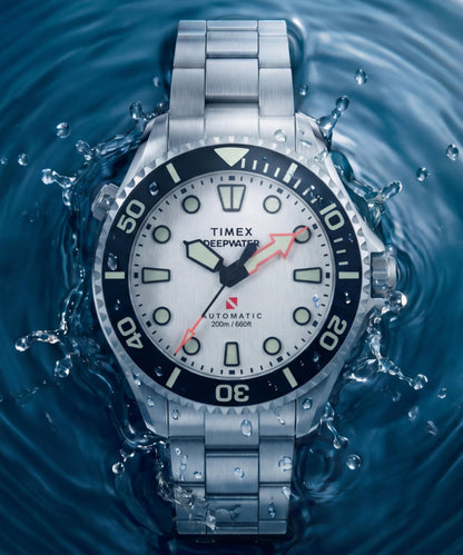 Timex Deepwater Meridian 200 HEV Automatic 44mm Stainless Steel Bracelet Wat
