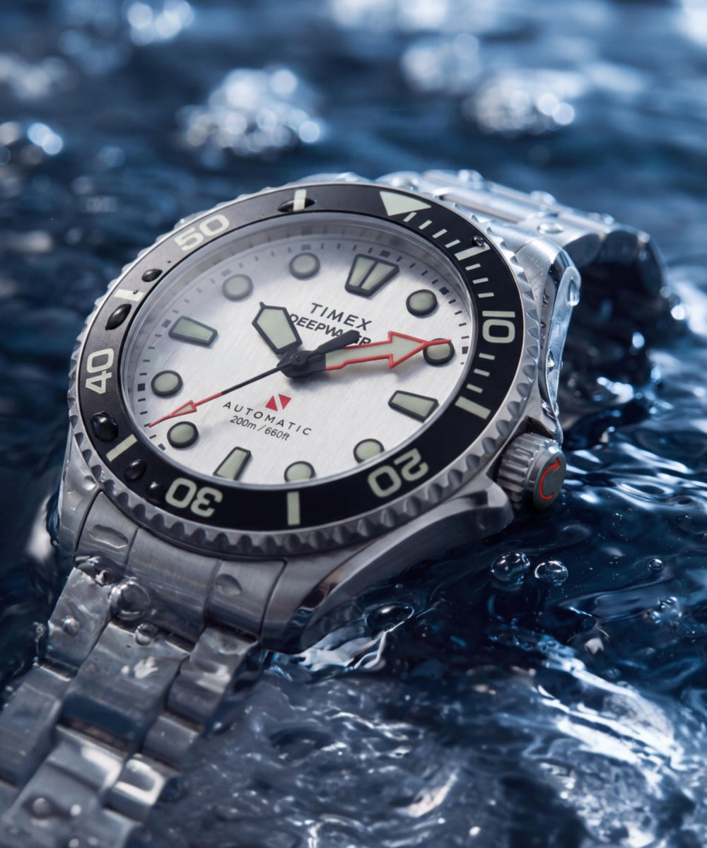 Timex Deepwater Meridian 200 HEV Automatic 44mm Stainless Steel Bracelet Wat