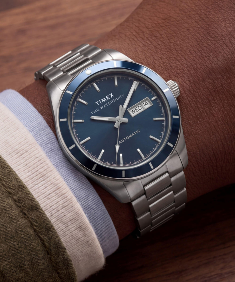 Timex Waterbury Heritage Automatic 39mm Stainless Steel Bracelet Watch
