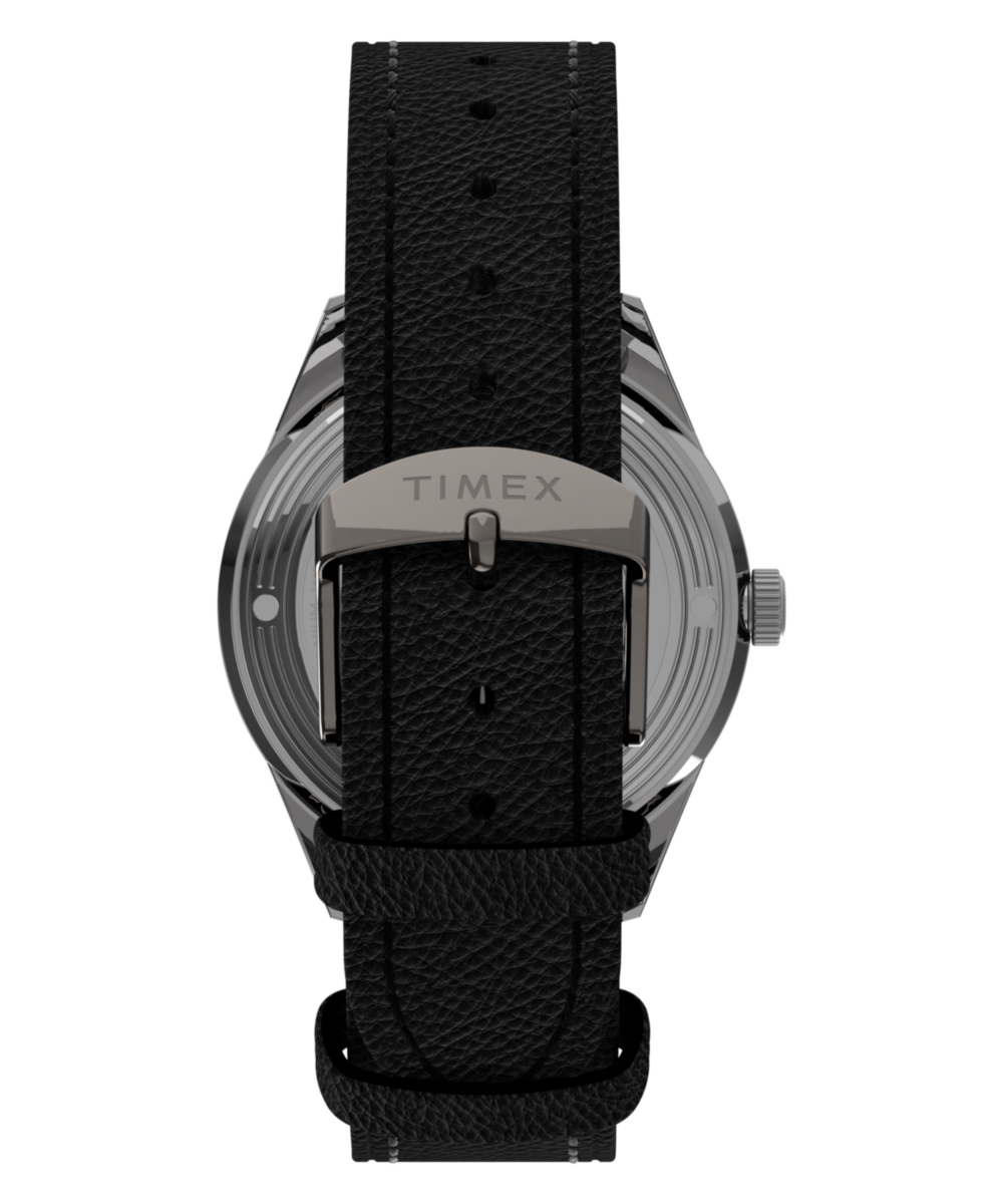 Timex Marlin Jet Titanium Automatic GMT 40mm Leather Strap Watch