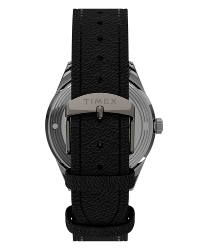 Timex Marlin Jet Titanium Automatic GMT 40mm Leather Strap Watch