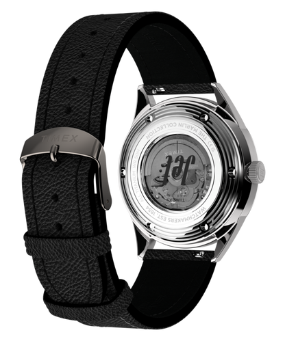 Timex Marlin Jet Titanium Automatic GMT 40mm Leather Strap Watch