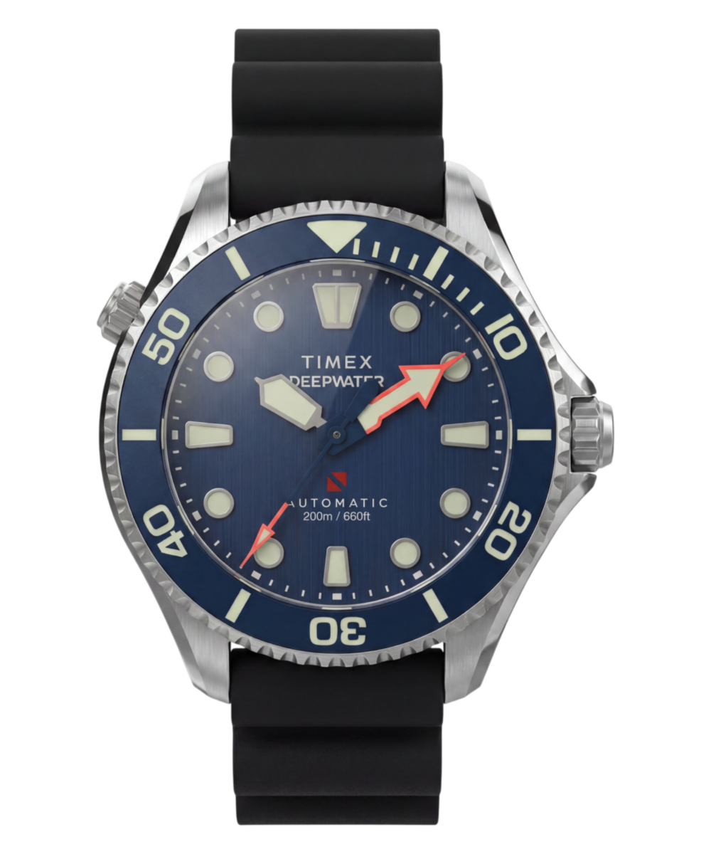 Timex Deepwater Meridian 200 HEV Automatic 44mm HNBR Synthetic Rubber Strap