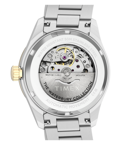Timex Waterbury Heritage Automatic 39mm Stainless Steel Bracelet Watch