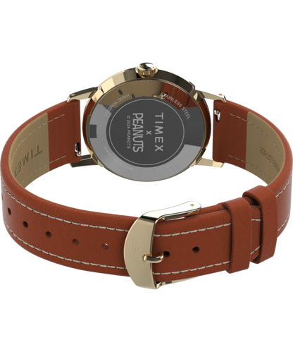 Timex Peanuts x Timex Marlin Hand-Wound Snoopy Tennis 34mm Leather Strap W