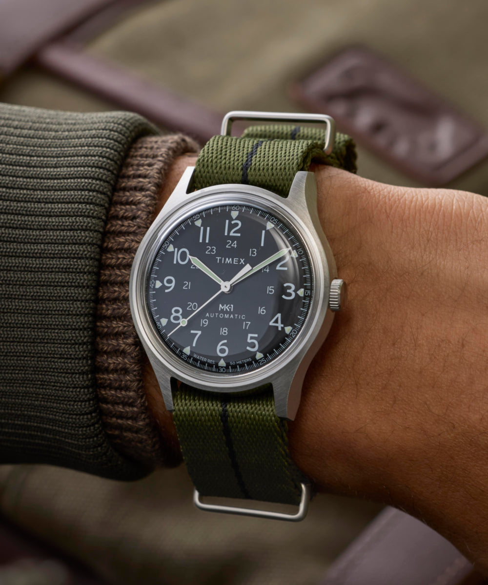 Timex MK1 Automatic 40mm Fabric Strap Watch