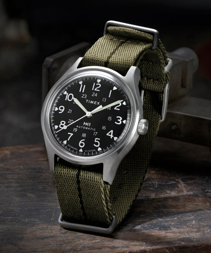 Timex MK1 Automatic 40mm Fabric Strap Watch