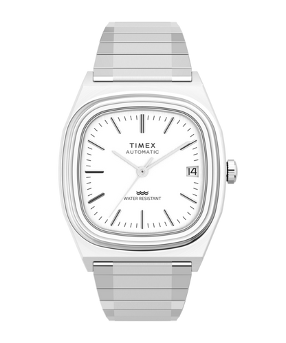 Timex Timex Automatic 1983 E Line Reissue 34mm Stainless Steel Expansion Ba