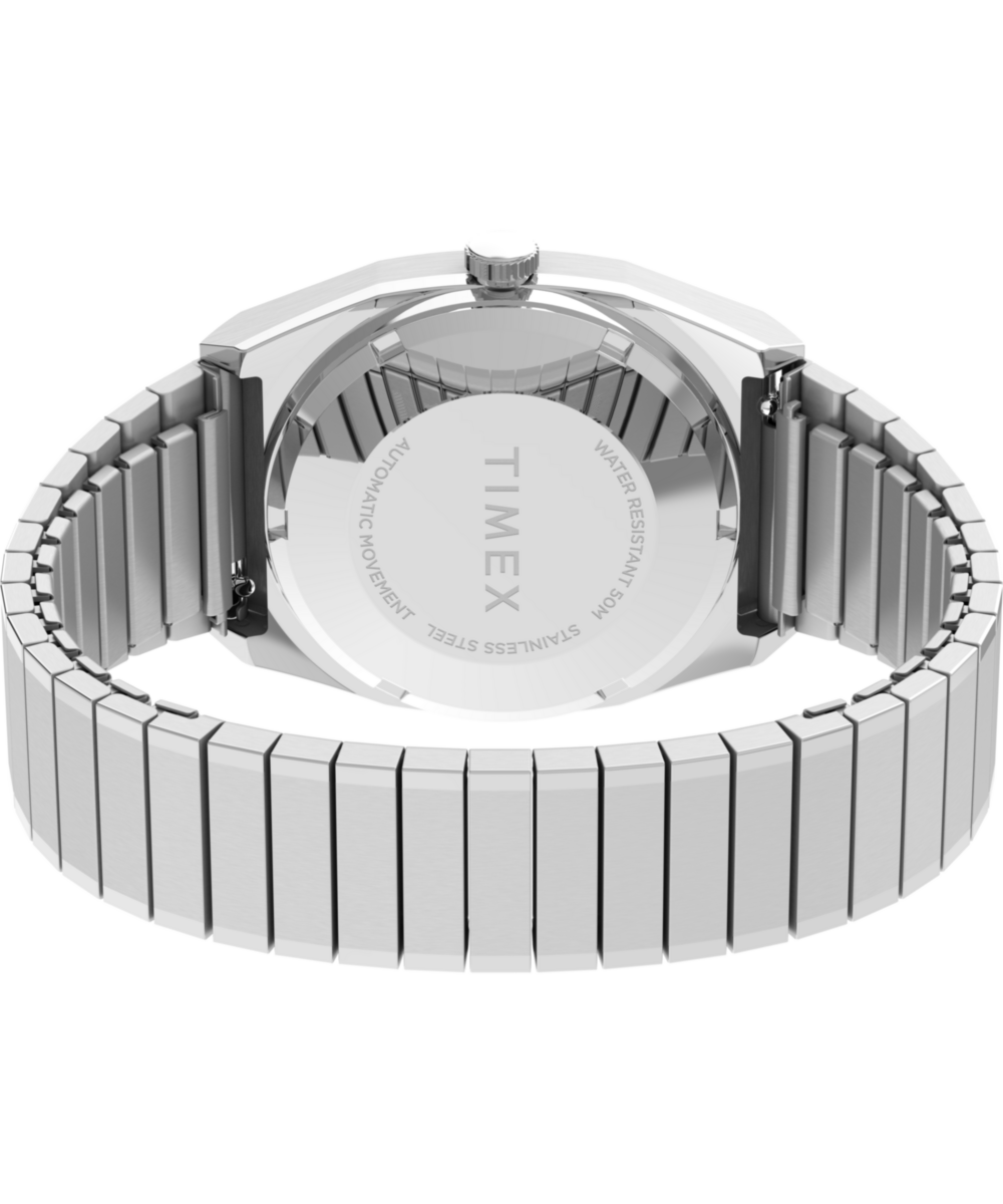 Timex Timex Automatic 1983 E Line Reissue 34mm Stainless Steel Expansion Ba