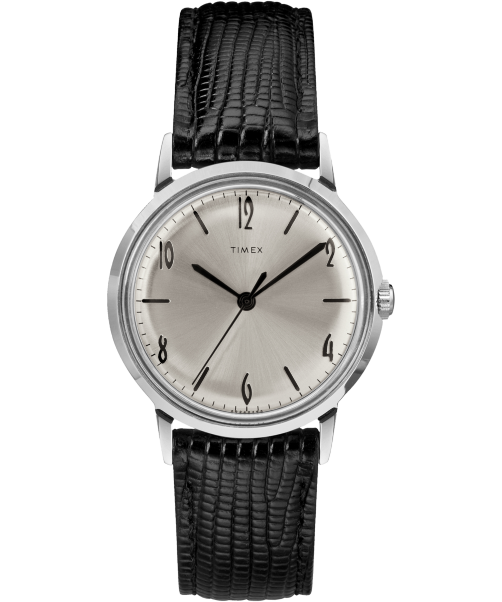 Timex Marlin 1965 Reissue Hand-Wound 34mm Leather Strap Watch