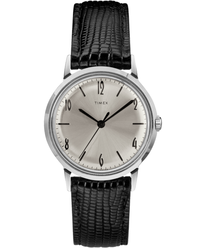 Timex Marlin 1965 Reissue Hand-Wound 34mm Leather Strap Watch