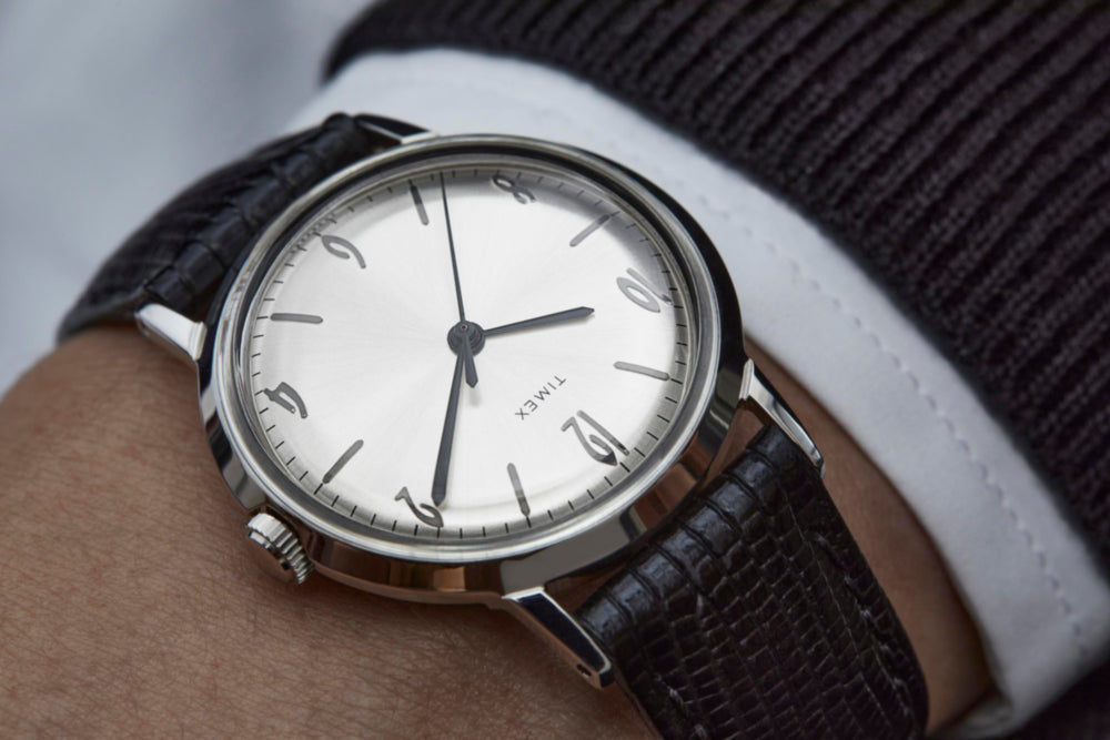 Timex Marlin 1965 Reissue Hand-Wound 34mm Leather Strap Watch