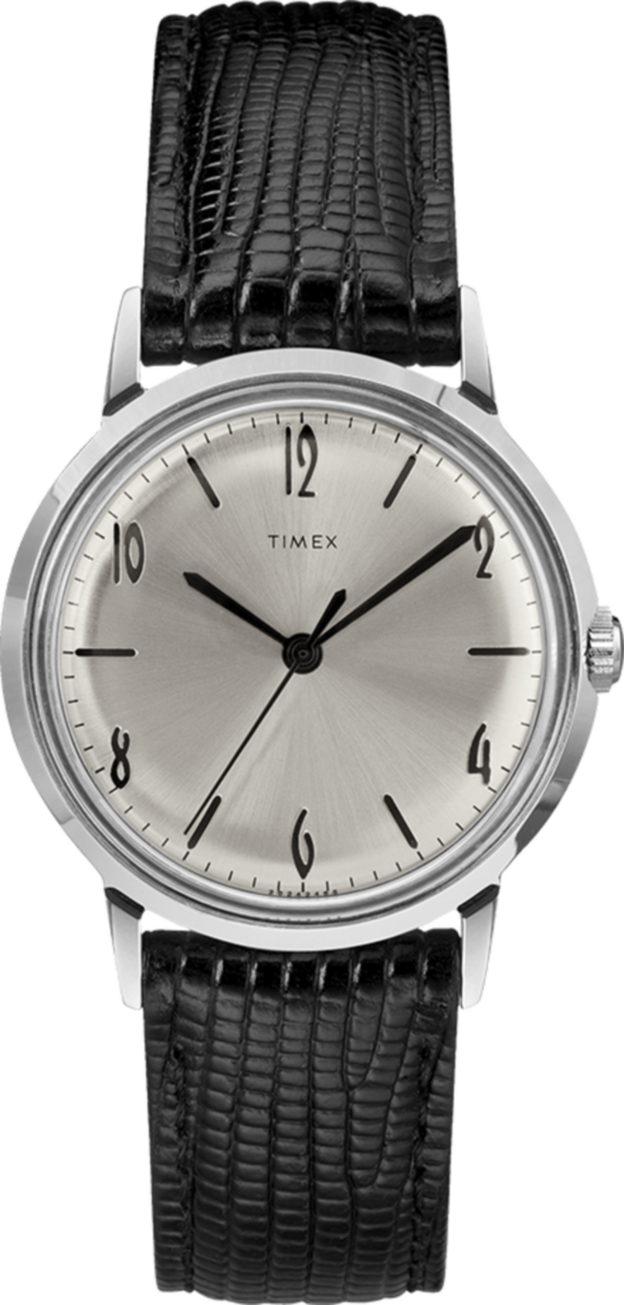 Timex Marlin 1965 Reissue Hand-Wound 34mm Leather Strap Watch