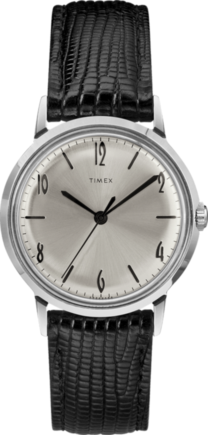 Timex Marlin 1965 Reissue Hand-Wound 34mm Leather Strap Watch