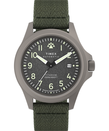 Timex Expedition Field Post Titanium Automatic 41mm Recycled Fabric Strap W