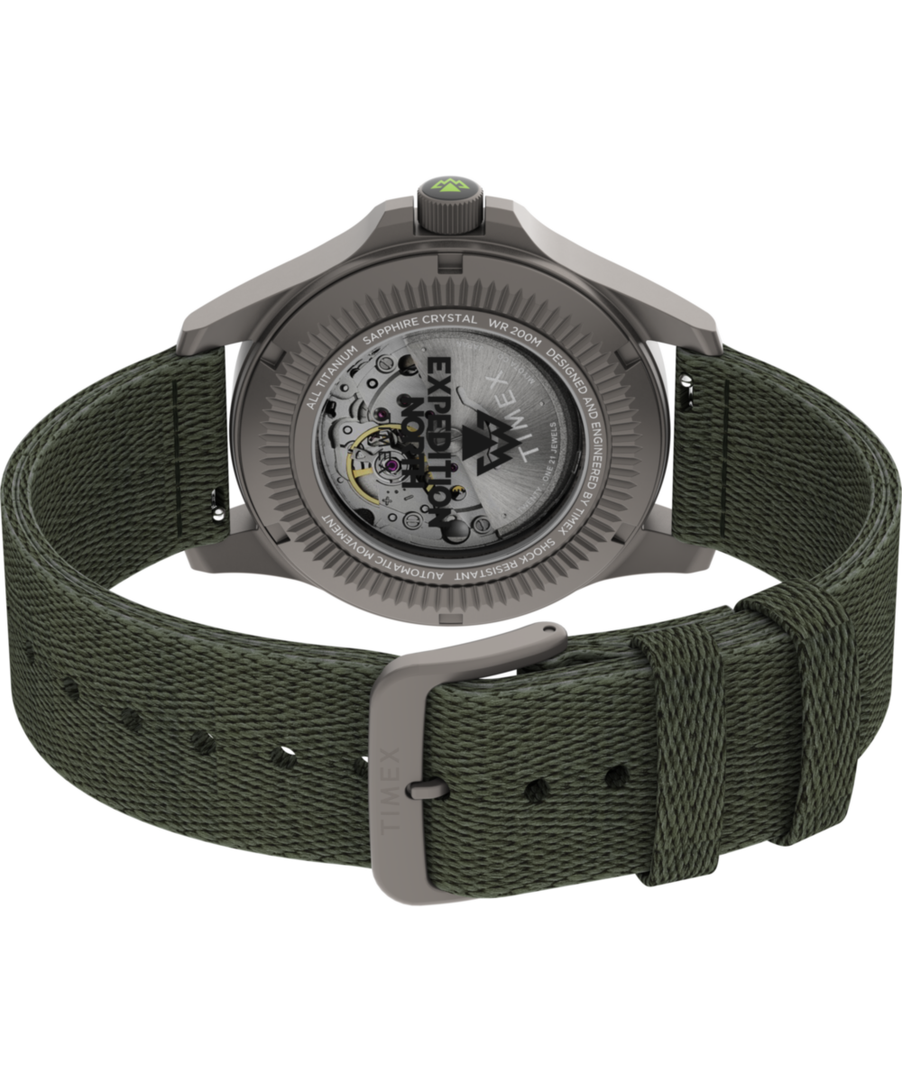 Timex Expedition Field Post Titanium Automatic 41mm Recycled Fabric Strap W