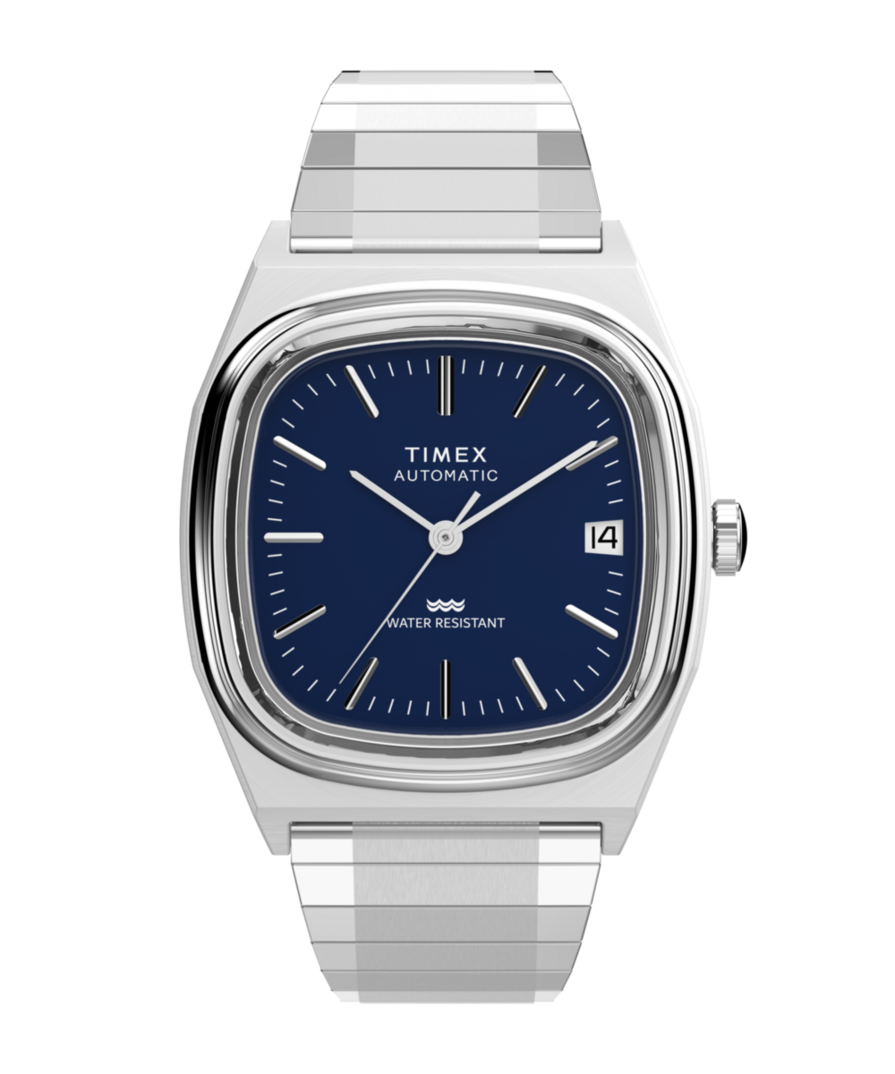 Timex Timex Automatic 1983 E Line 34mm Stainless Steel Expansion Band Watch