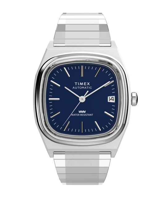 Timex Timex Automatic 1983 E Line 34mm Stainless Steel Expansion Band Watch