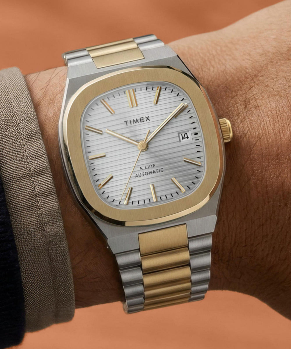 Timex Timex Automatic E Line 38mm Stainless Steel Bracelet Watch
