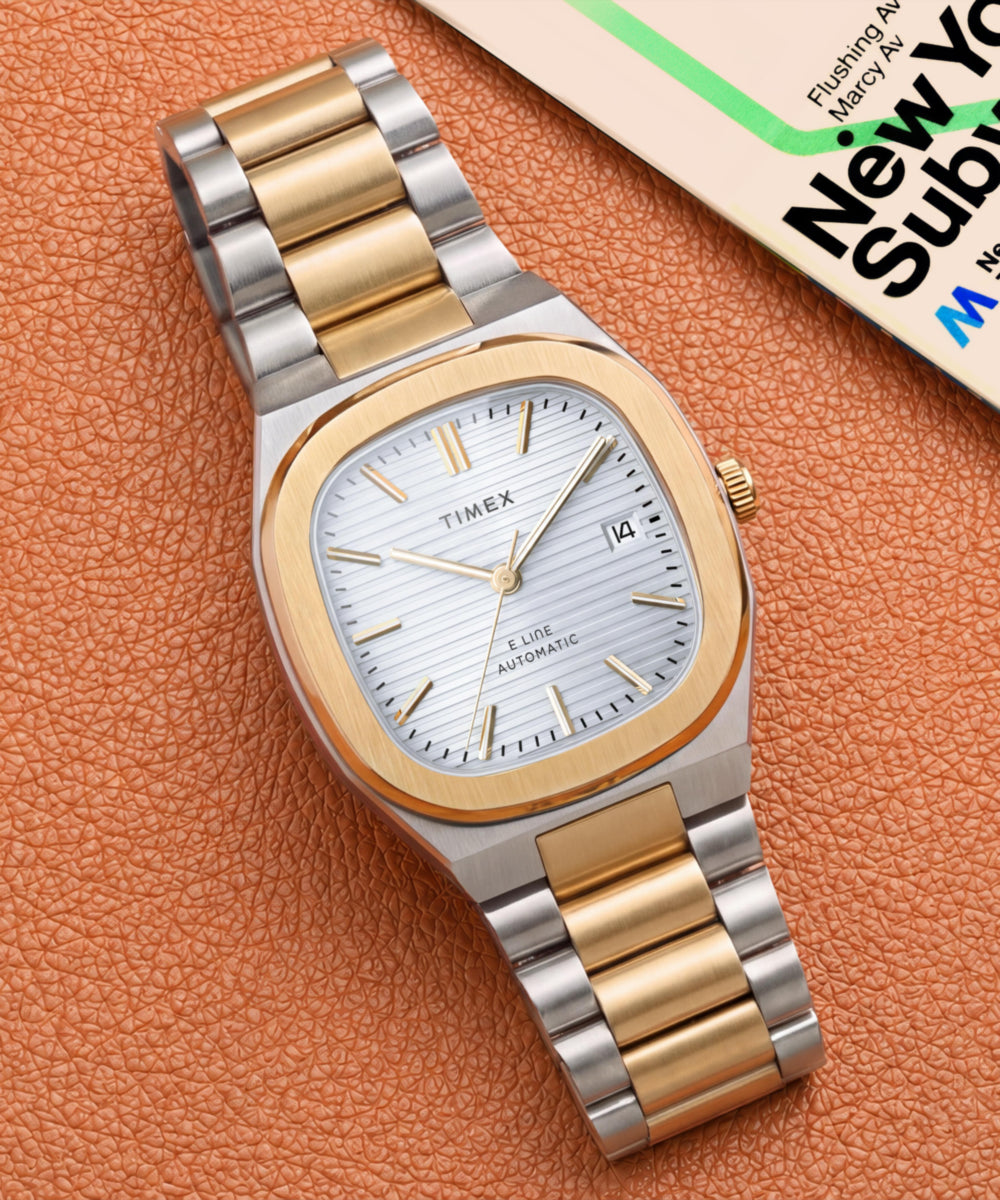Timex Timex Automatic E Line 38mm Stainless Steel Bracelet Watch